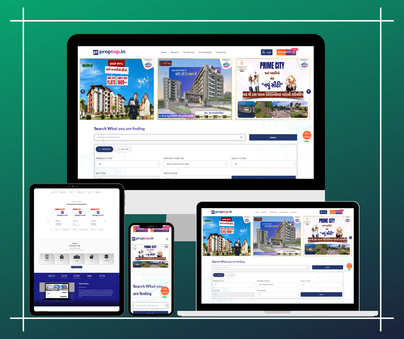 Proptop - Property Listings & Selling Website