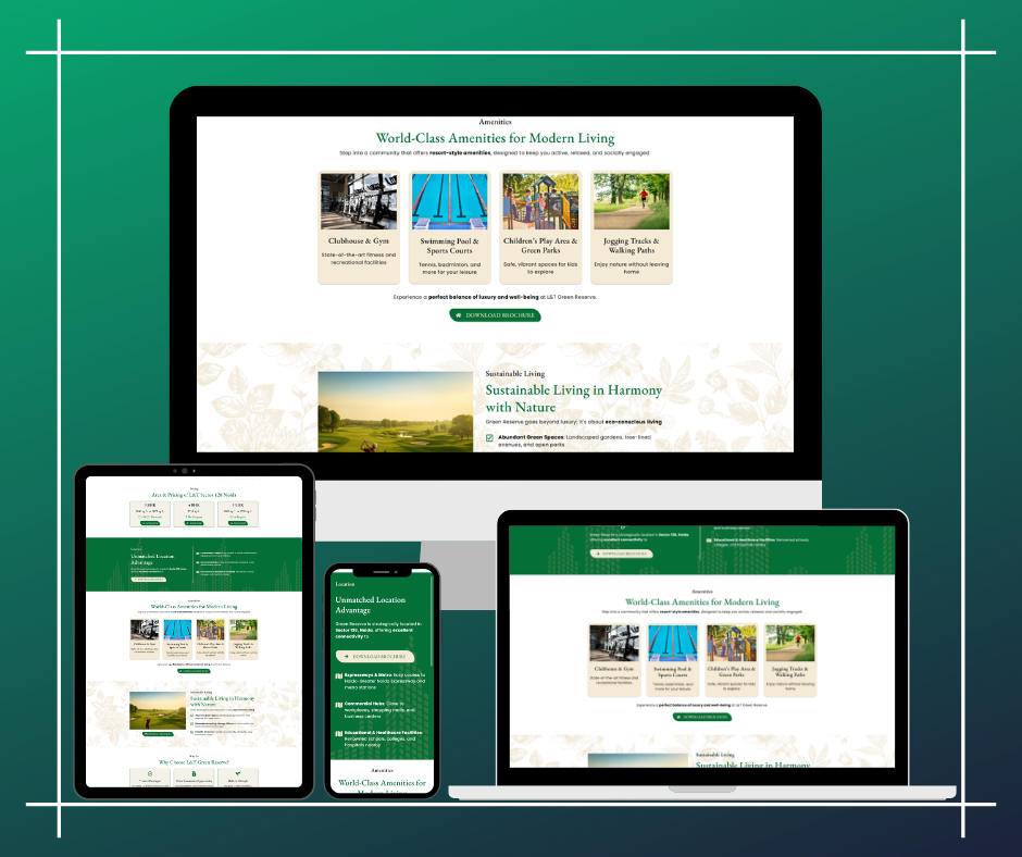 Custom Landing Page For Builder