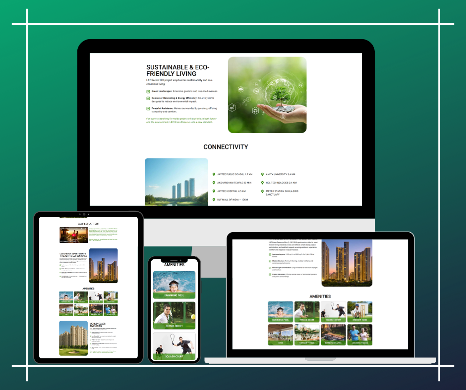 Custom Landing Page For Builder